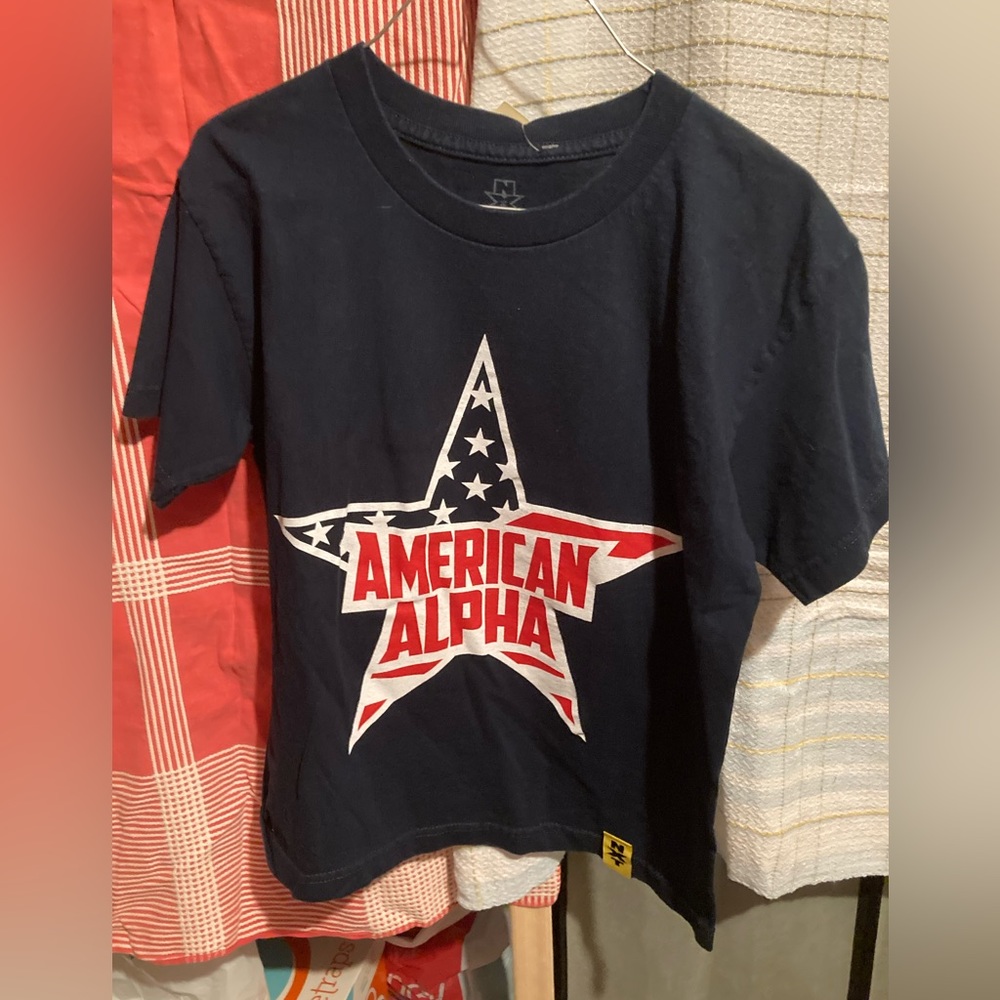 American Alpha NXT shirt T-Shirt Chad Gable Jason Jordan boys Medium WWE